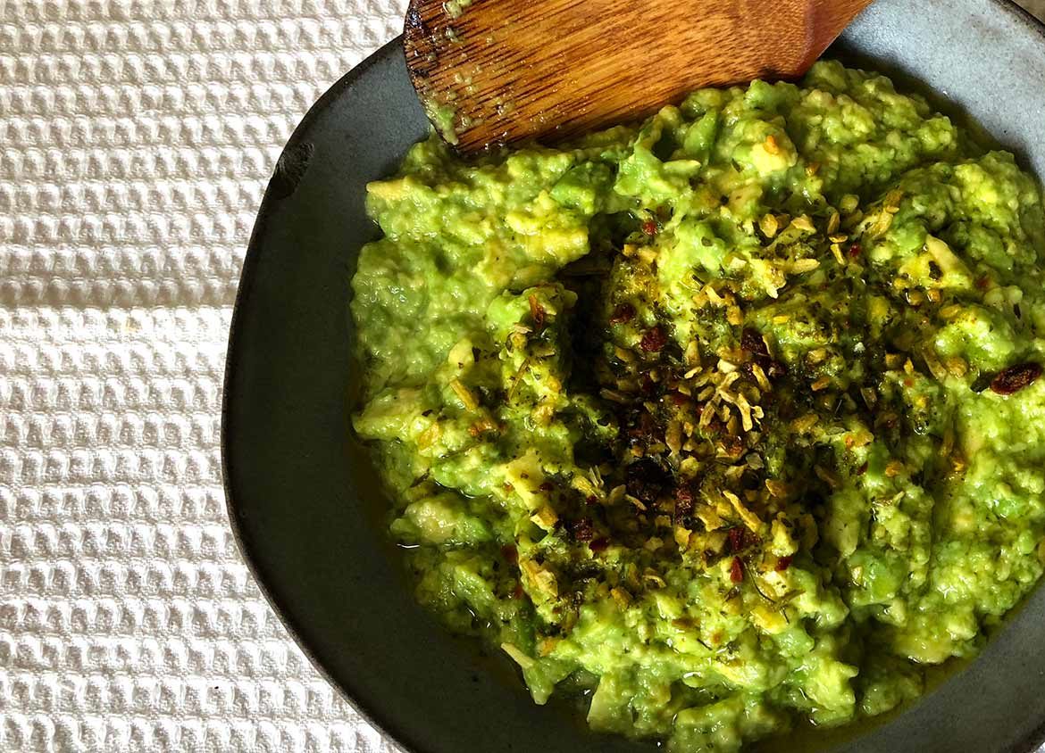 Guacamole de abacate leve. Foto: Cozinha da Marcia